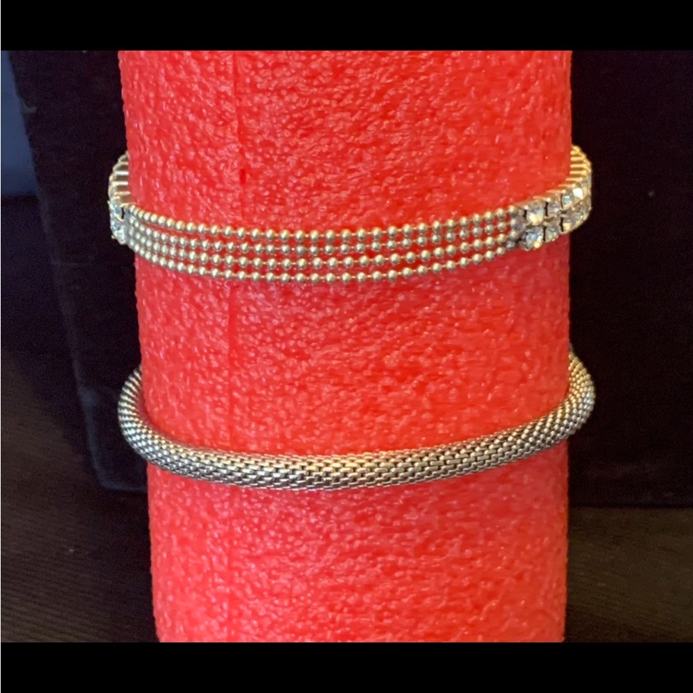 2 Rhinestone Stretch Bracelets. - Picture 6 of 7